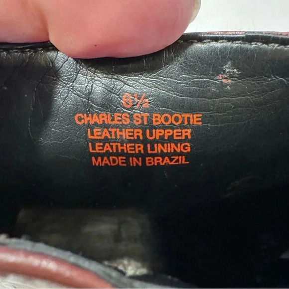 NEW! Marc Joseph New York Charles St Bootie Leather Ankle Boots Size 6.5 Brown - Picture 6 of 9